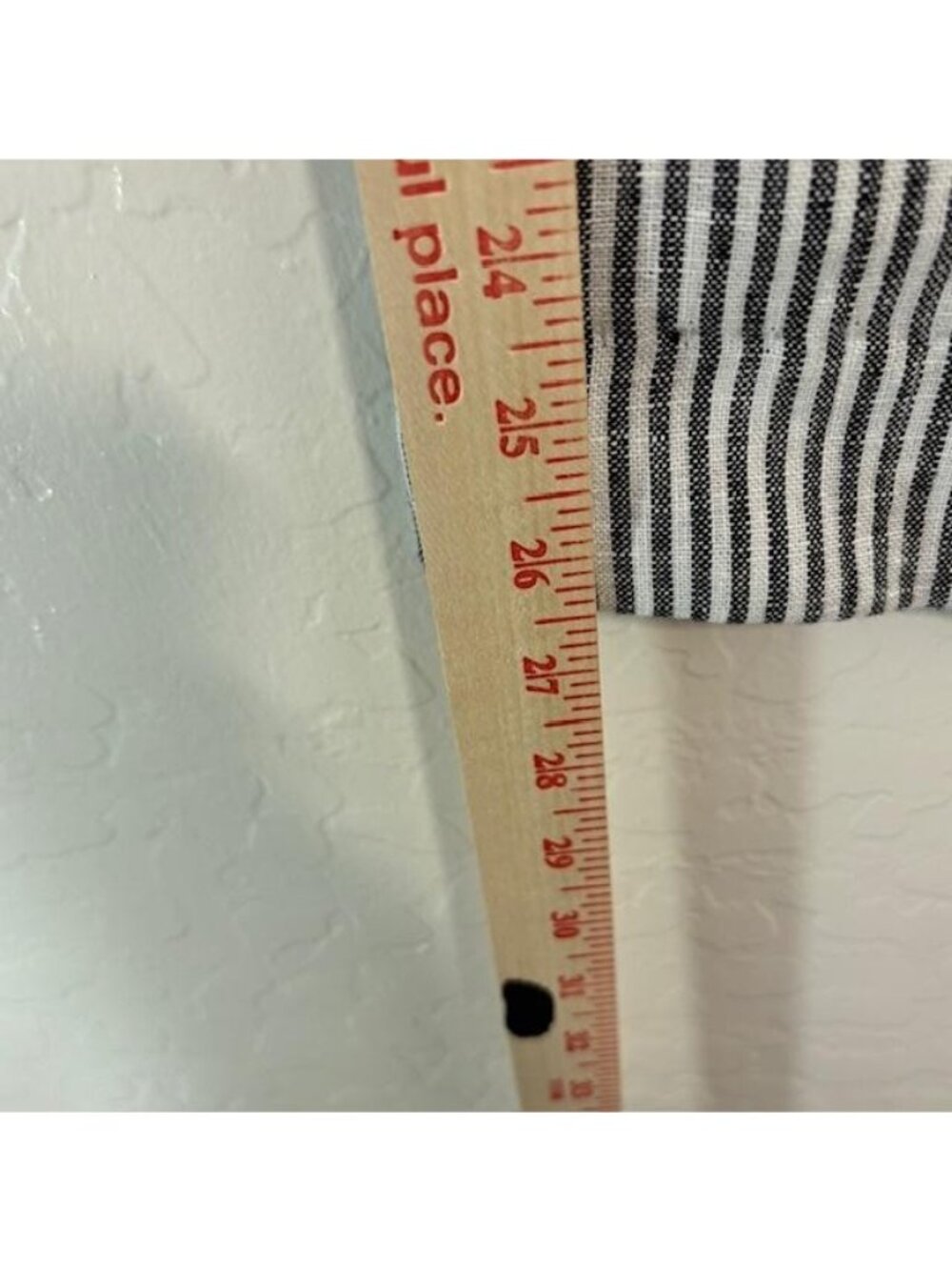 Reformation Pants Womens 4 Black White Striped High Rise Wide Linen - Picture 7 of 7
